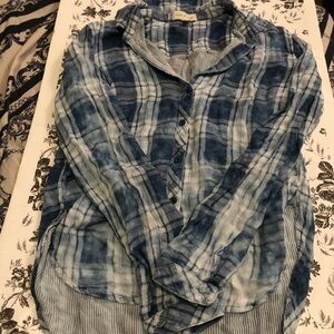 cloth & stone tie dye style flannel